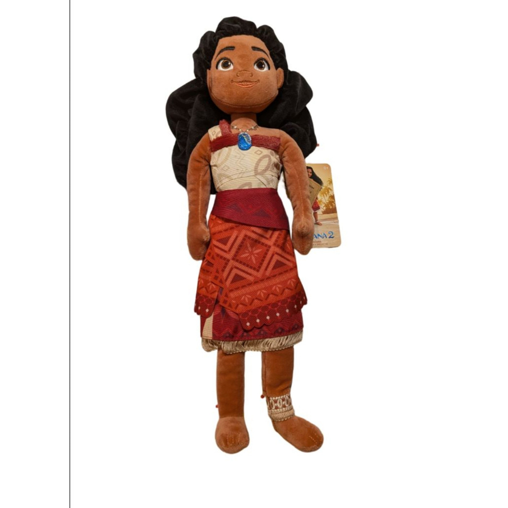 Girls Disney Moana 2 Plush Stuffed Animal One Size Brown Red - Picture 2 of 6